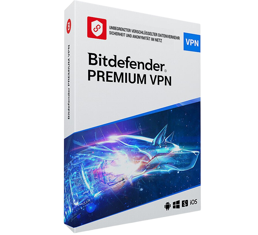Bitdefender Premium VPN voor 10 apparaten – 1 jaar (EU)
