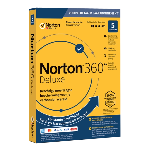 Norton NO SUB 360 Deluxe – 5 apparaten – 1 jaar