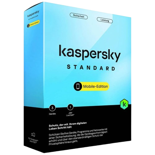 Kaspersky Mobile 3 pc´s 1 jaar DACH