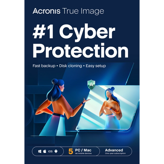 Acronis True Image Home Office Advanced 5 pc 1 jaar + 500 GB Cloud Storage