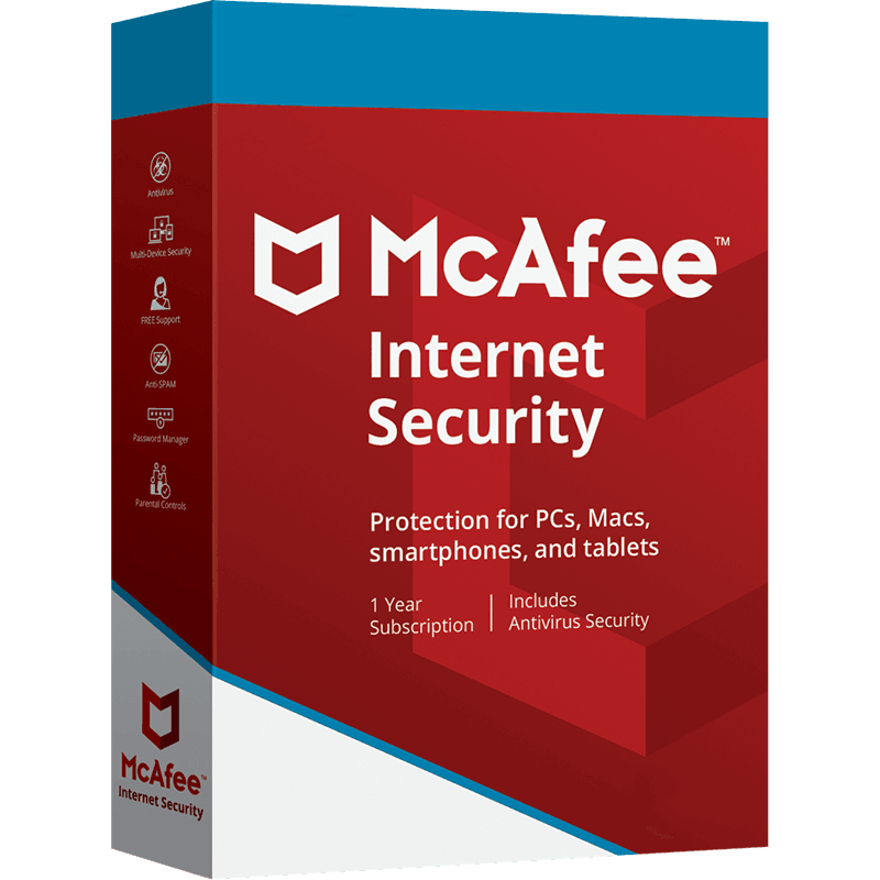 McAfee Internet Security 3 pc 1 jaar