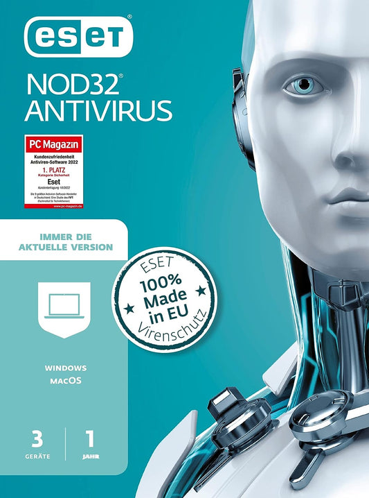 Eset NOD32 Antivirus 3 pc 1 jaar