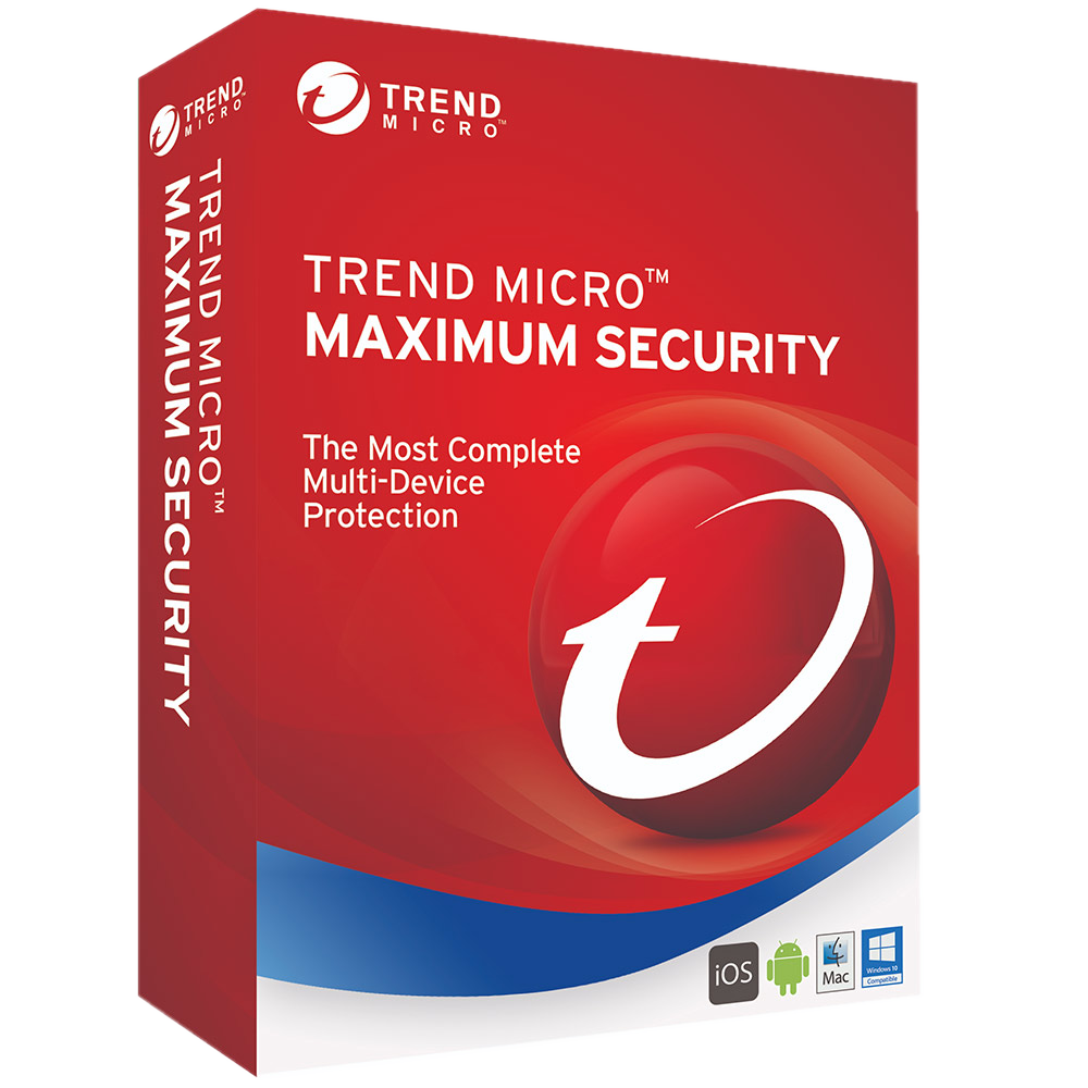 Trend Micro Maximum Security 3 PC 1 Jahr