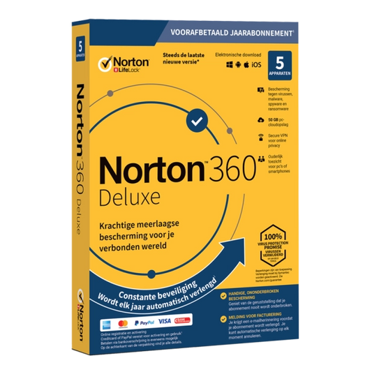 Norton NO SUB 360 Deluxe – 5 apparaten – 1 jaar