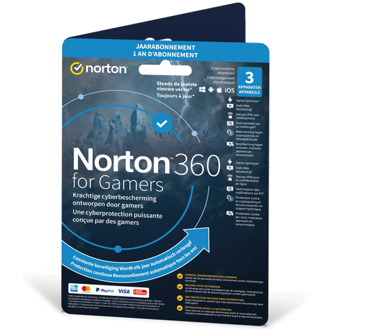 Norton for Gamers NO SUB 360 – 3 apparaten – 1 jaar