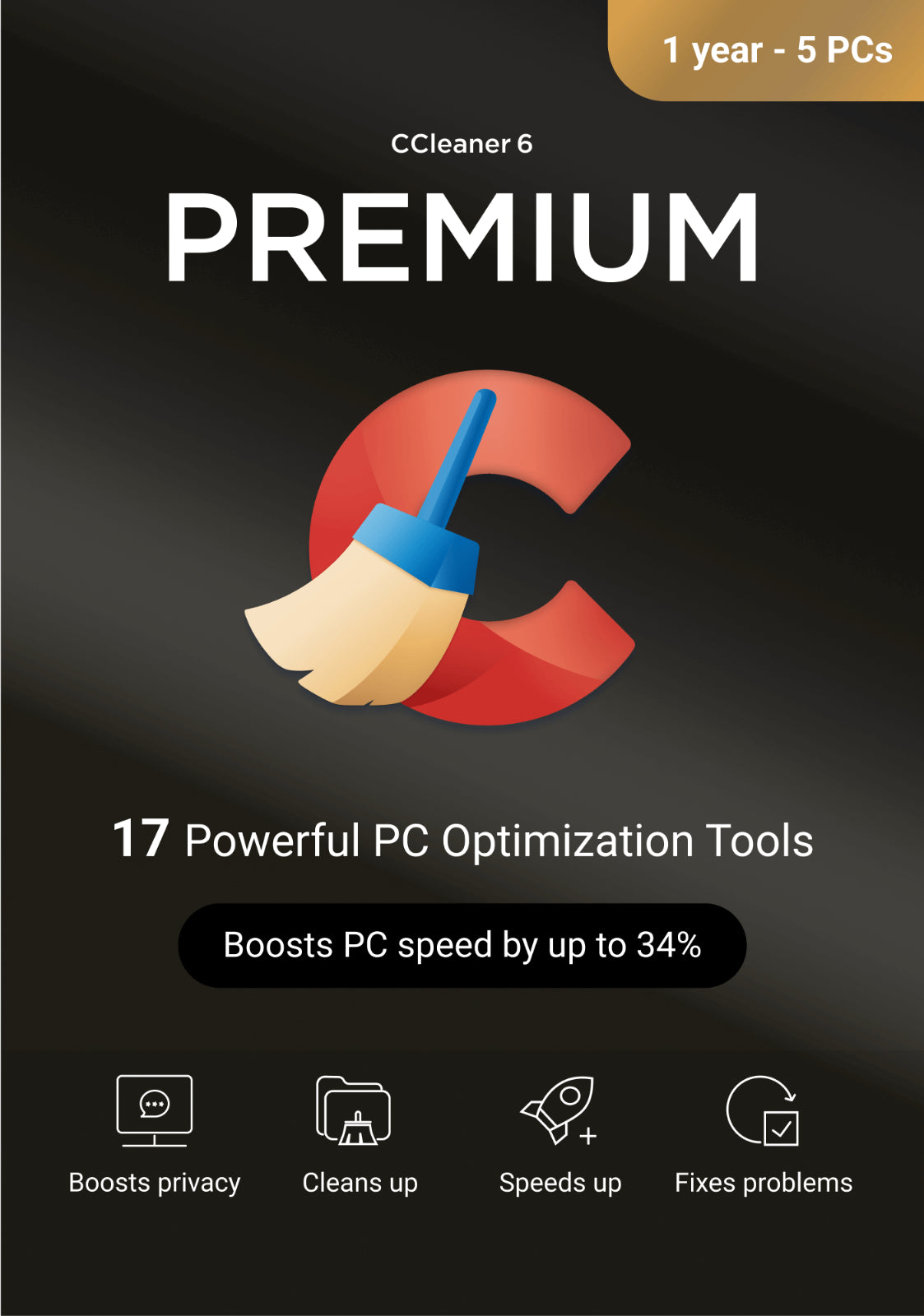 CCleaner Premium – 5 apparaten – 1 jaar